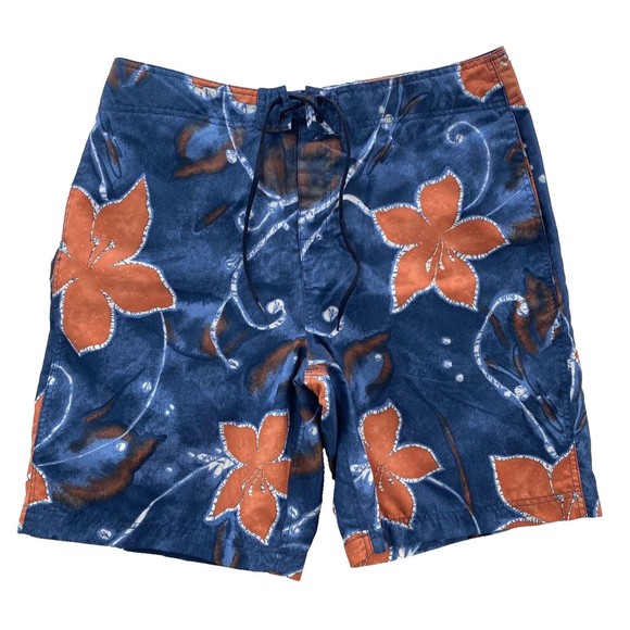 Nautica Board Shorts Men's 36 Multicolor Floral Preppy Tropical Swim Trucks - Picture 2 of 16